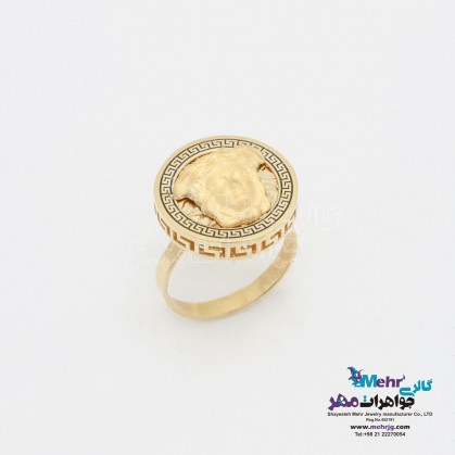 انگشتر طلا - طرح ورساچه-MR1373